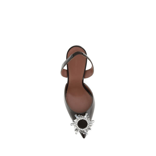Braune Kalbshaut Bos Taurus High Heel Pumps