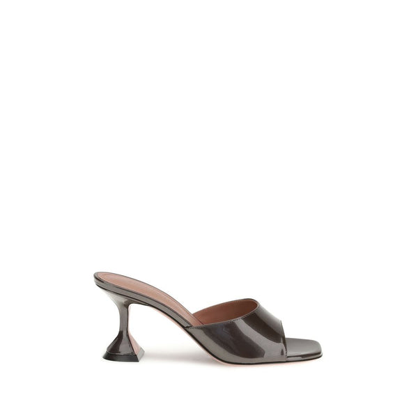 Braune Kalbshaut Bos Taurus Stilettosandalen