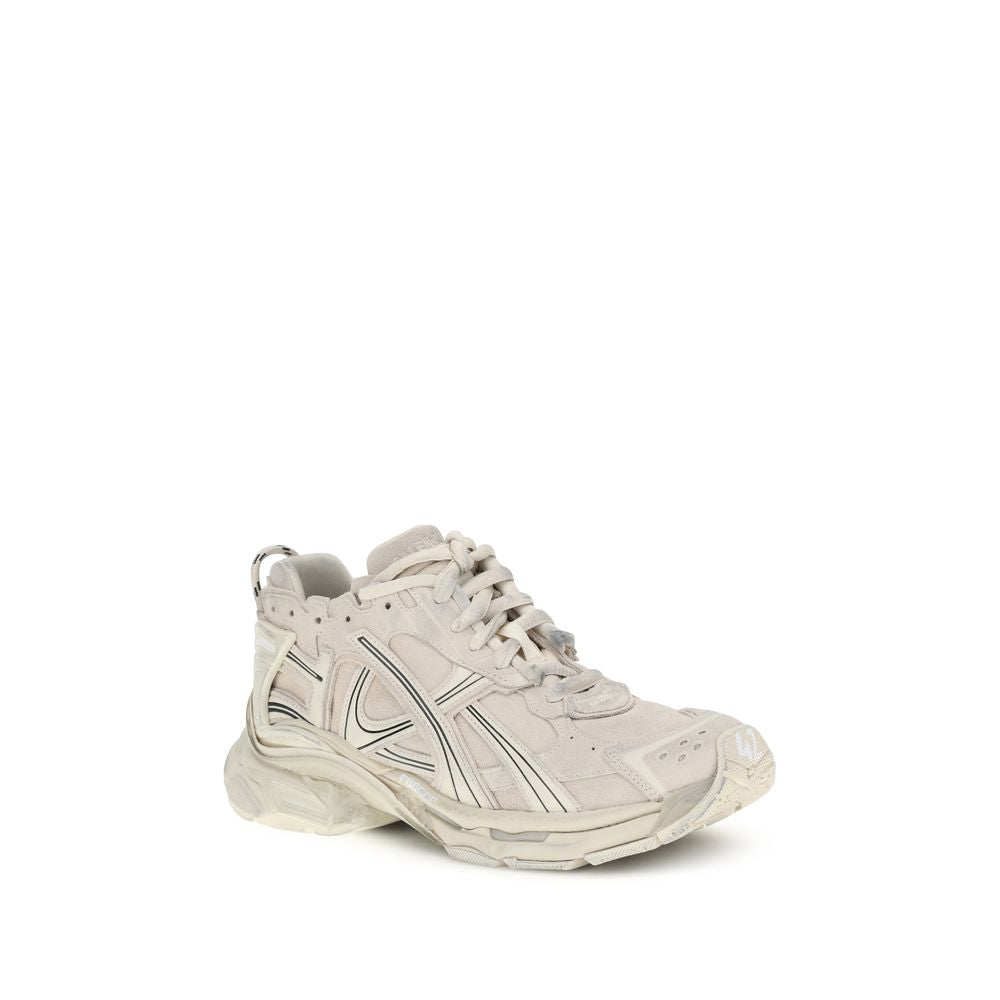 Beige Kalbshautleder Bos Taurus Sportschuhe