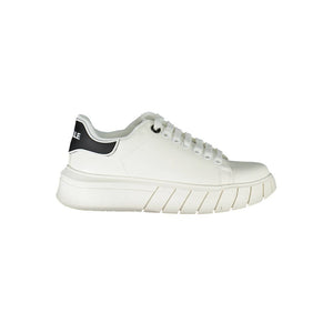 Weißer Polyester-Sneaker