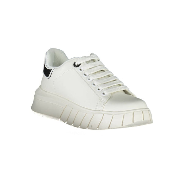 Weißer Polyester-Sneaker