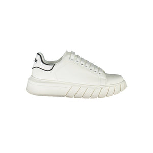 Weißer Polyester-Sneaker