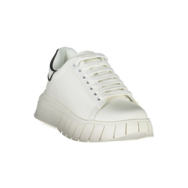 Weißer Polyester-Sneaker
