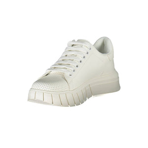 Weißer Polyester-Sneaker
