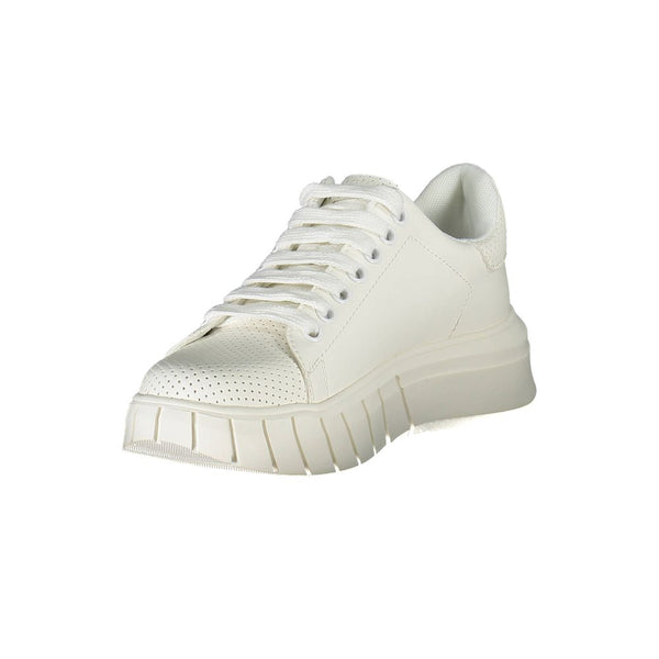 Weißer Polyester-Sneaker