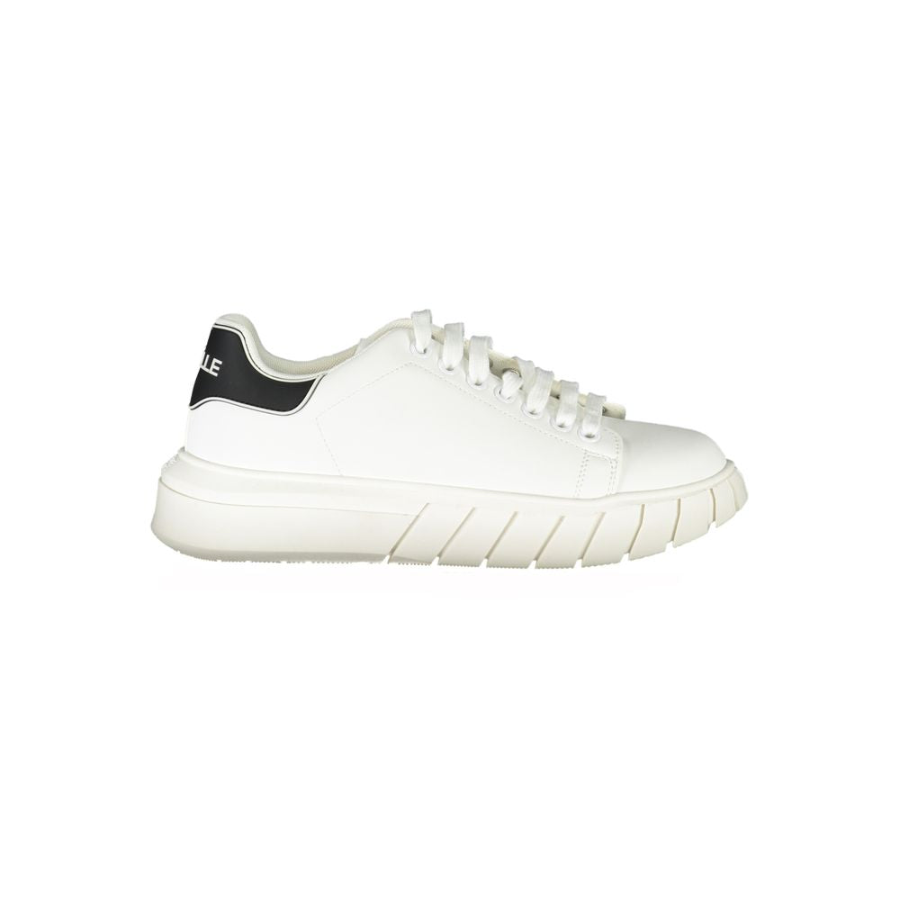 Weiße Polyester-Sneaker