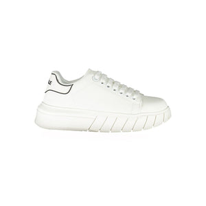 Weißer Polyester-Sneaker
