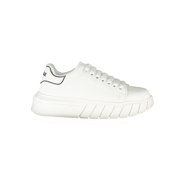 Weißer Polyester-Sneaker