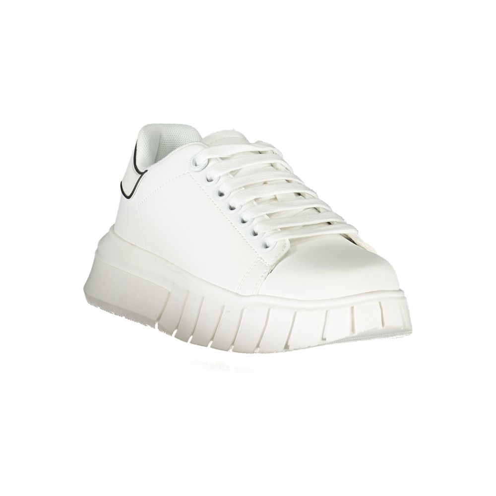 Weißer Polyester-Sneaker