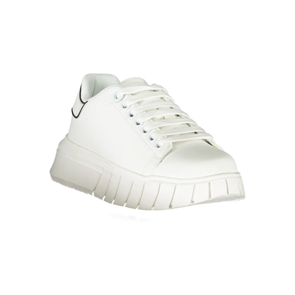 Weißer Polyester-Sneaker