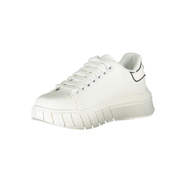 Weißer Polyester-Sneaker