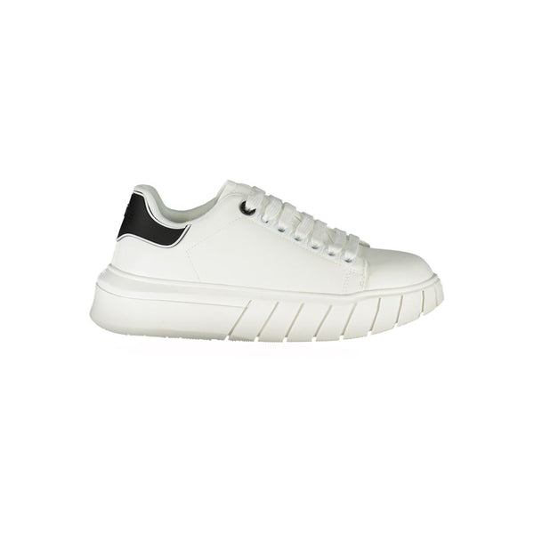 Weißer Sneaker aus Polyester