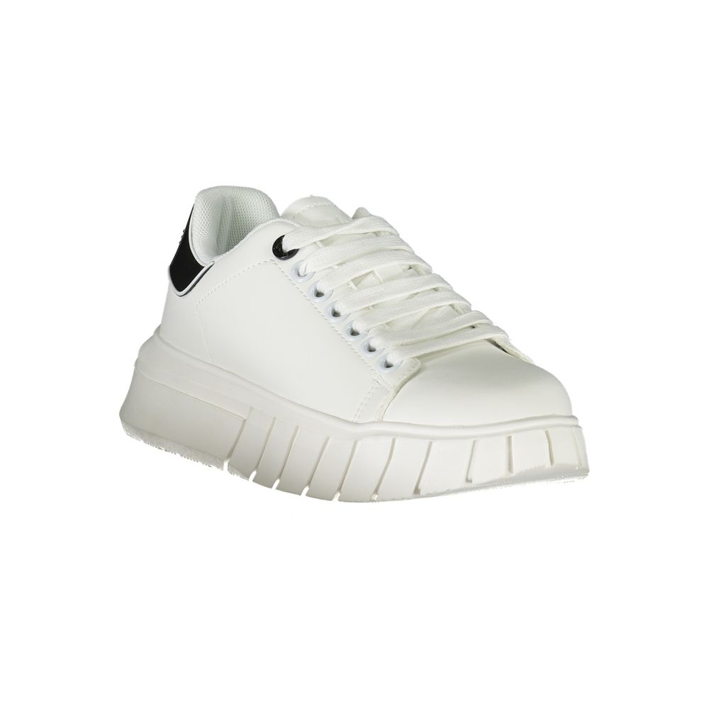 Weißer Sneaker aus Polyester