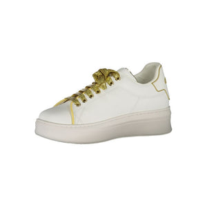 Weißer Polyethylen-Sneaker