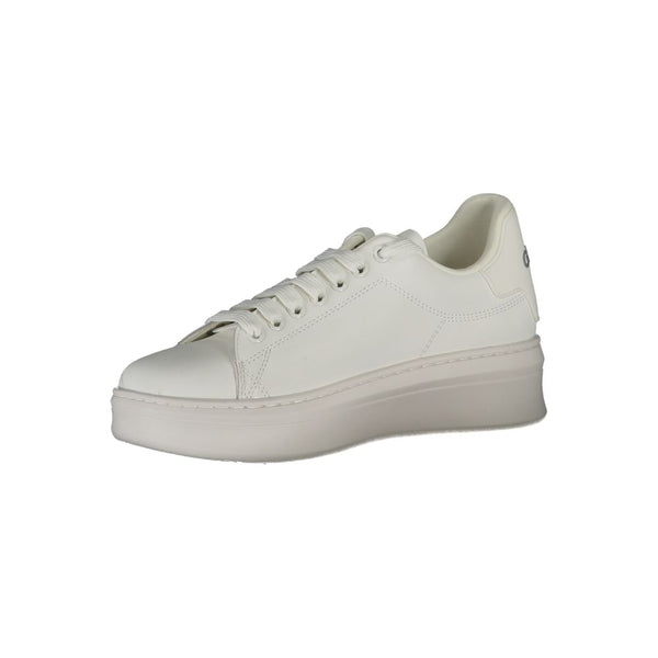 Sneaker aus Weißem Leder