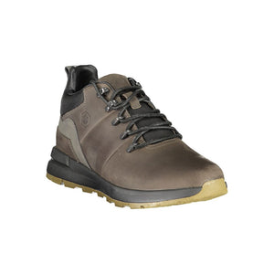 Brauner Polyester-Sneaker