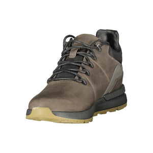Brauner Polyester-Sneaker