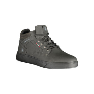 Schwarzer Polyester-Sneaker