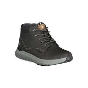 Schwarzer Polyester-Sneaker