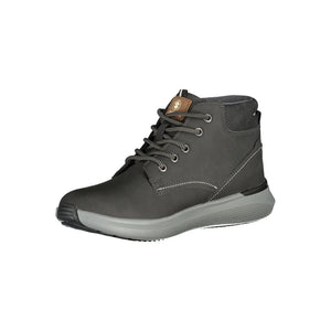 Schwarzer Polyester-Sneaker