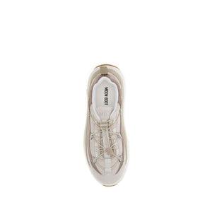 Beigefarbene Kalbshaut Bos Taurus Sneaker