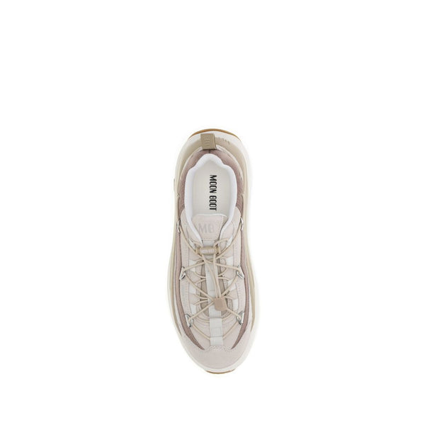 Beigefarbene Kalbshaut Bos Taurus Sneaker
