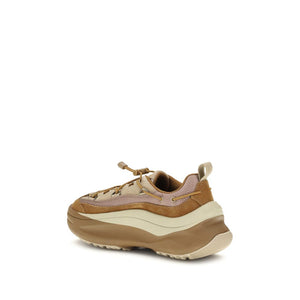 Braune Kalbshaut Bos Taurus Sportschuhe