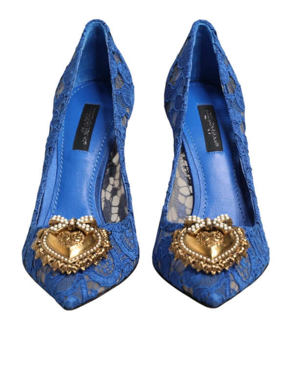 Taormina-Spitze DEVOTION Pumps in Blau \