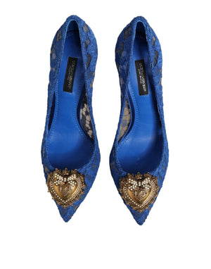 Taormina-Spitze DEVOTION Pumps in Blau \