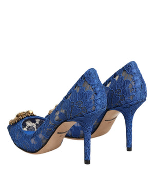 Taormina-Spitze DEVOTION Pumps in Blau \
