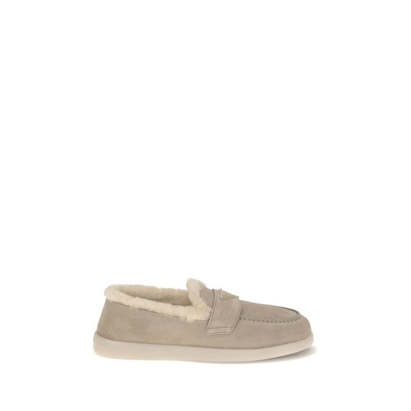 Beige Kalbsleder Bos Taurus Slip-On Loafer