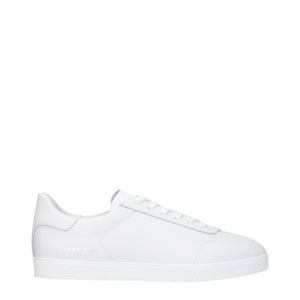 Weiße Sneakers aus Leder mit niedrigem Schaft