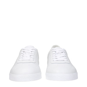 Weiße Sneakers aus Leder mit niedrigem Schaft