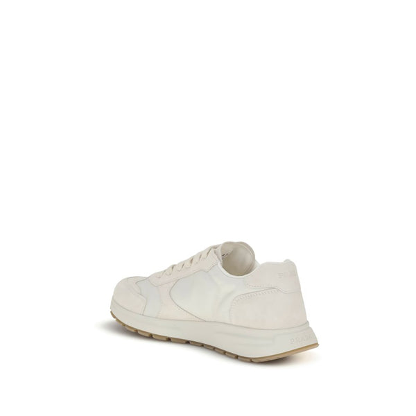 Sneaker aus recyceltem Polyamid in Creme