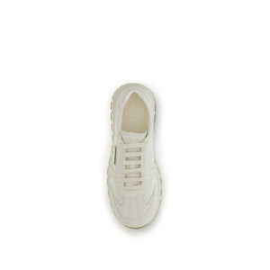 Sneaker aus recyceltem Polyamid in Creme