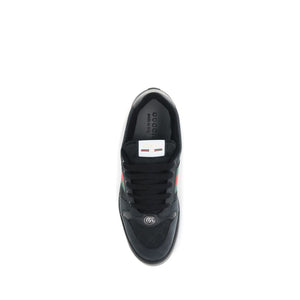 Schwarze Sneaker aus Kalbsleder Bos Taurus