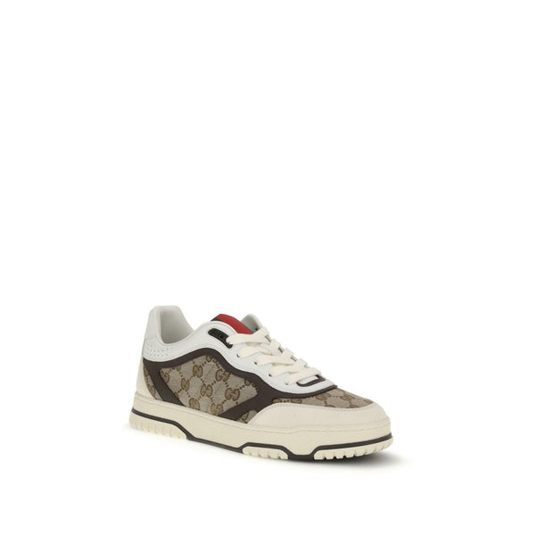 Beige Sneaker aus Stoff mit niedrigem Schaft