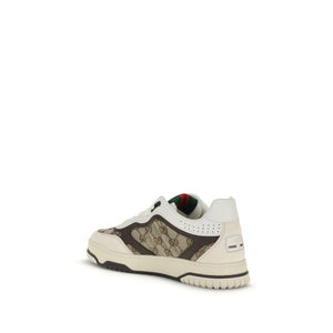 Beige Sneaker aus Stoff mit niedrigem Schaft