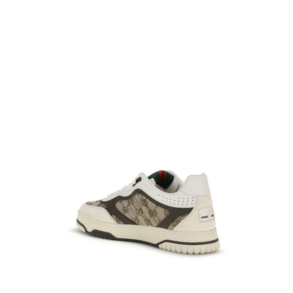 Beige Sneaker aus Stoff mit niedrigem Schaft