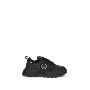 Schwarze Polyester-Sportschuhe