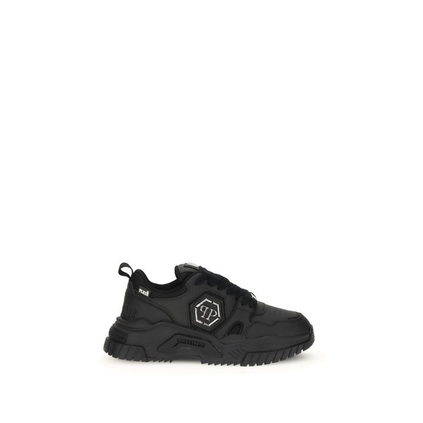 Schwarze Polyester-Sportschuhe