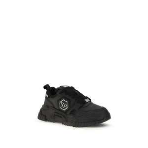 Schwarze Polyester-Sportschuhe