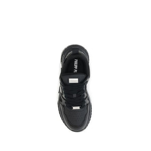 Schwarze Polyester-Sportschuhe