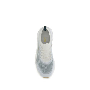 Weiße Polyester-Sportschuhe