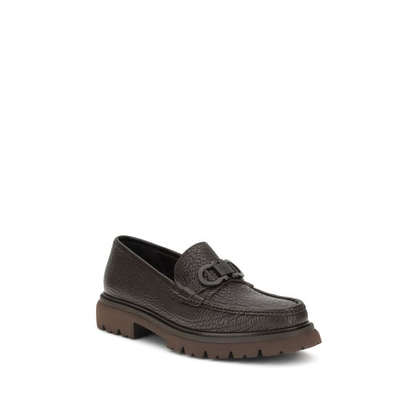 Braune Kalbsleder Bos Taurus Slip-On Loafer