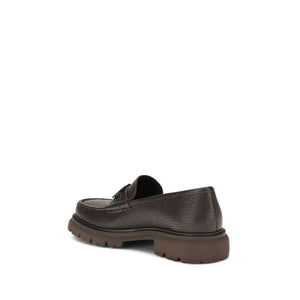 Braune Kalbsleder Bos Taurus Slip-On Loafer