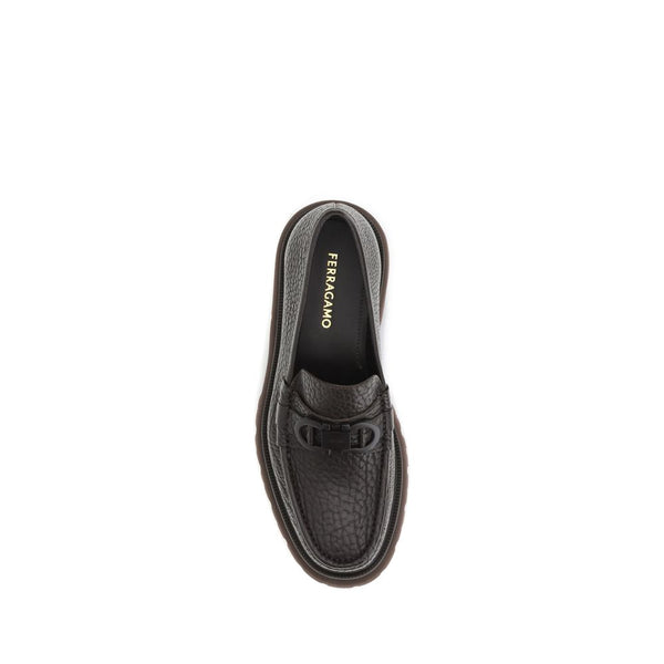 Braune Kalbsleder Bos Taurus Slip-On Loafer