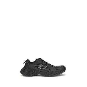Schwarze Sneaker aus Kalbsleder Bos Taurus