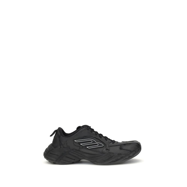 Schwarze Sneaker aus Kalbsleder Bos Taurus