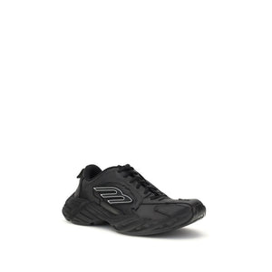 Schwarze Sneaker aus Kalbsleder Bos Taurus
